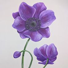bloem muurschildering